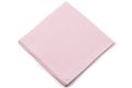 Pale Pink Linen Pocket Square with handrolled white X-stitch edges - Fort Belvedere