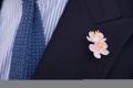 Pink White Cherry Blossom Boutonniere Lapel Flower Fort Belvedere