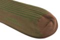 Mid Brown and Green Shadow Stripe Ribbed Socks Fil d'Ecosse Cotton - Fort Belvedere