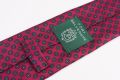 Ruby Red Blue & Orange Macclesfield Neats Ancient Madder Silk Tie Handprinted in England - Fort Belvedere
