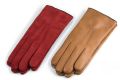 Orange Bronze Rust Suede Men's Dress Leather Gloves with Cashmere Lining Button by Fort Belvedere