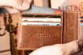 8 Card Classic Bifold Wallet in Saddle Brown Full-Grain Montecristo Leather
