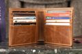 10 Card Le Grand Bifold Wallet in Saddle Brown Full-Grain Montecristo Leather