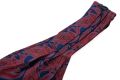 Ascot in Madder Silk with Red, Orange, Navy and Light Blue Paisley - Fort Belvedere