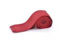 Knit Tie - Skinny Burgundy Silk and Red Mottled Stripes - Fort Belvedere