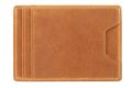 Slim Wallet - 4CC - Americana Vintage Gold Full-Grain Leather back view.
