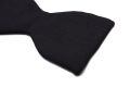 Small Single End Black Silk Moire Bow Tie Fort Belvedere