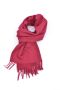 Cashmere Scarf in Red with fringes, 180 x 30 cm super soft - Fort Belvedere