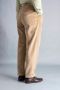 Stancliffe Corduroy Flat Front Trouser in Pale Taupe back view-_R5_8841