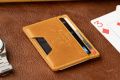 Slim Wallet - 4CC - Americana Vintage Gold Full-Grain Leather comes in a stunning vintage gold dye. 