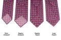 Begonia Purple Jacquard Woven Tie with Printed Green and White Diamonds - Fort Belvedere