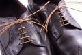 Light Brown Shoelaces Round - Waxed Cotton Dress Shoe Laces Luxury by Fort Belvedere