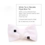 White Tie in Marcella Pique Bow Tie Self Tie Butterfly - Fort Belvedere