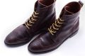 Yellow Boot Laces Round Waxed Cotton - by Fort Belvedere 