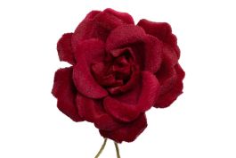 Dark Red Velvet Spray Rose Boutonniere Buttonhole Flower Fort Belvedere