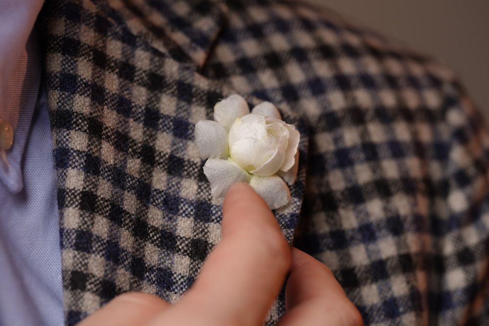 White Gardenia Boutonniere Buttonhole Flower Silk Fort Belvedere