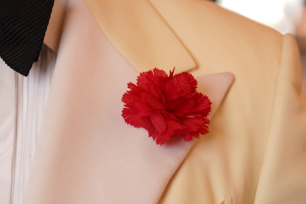 Red Mini Carnation Silk Boutonniere Buttonhole Flower Fort Belvedere