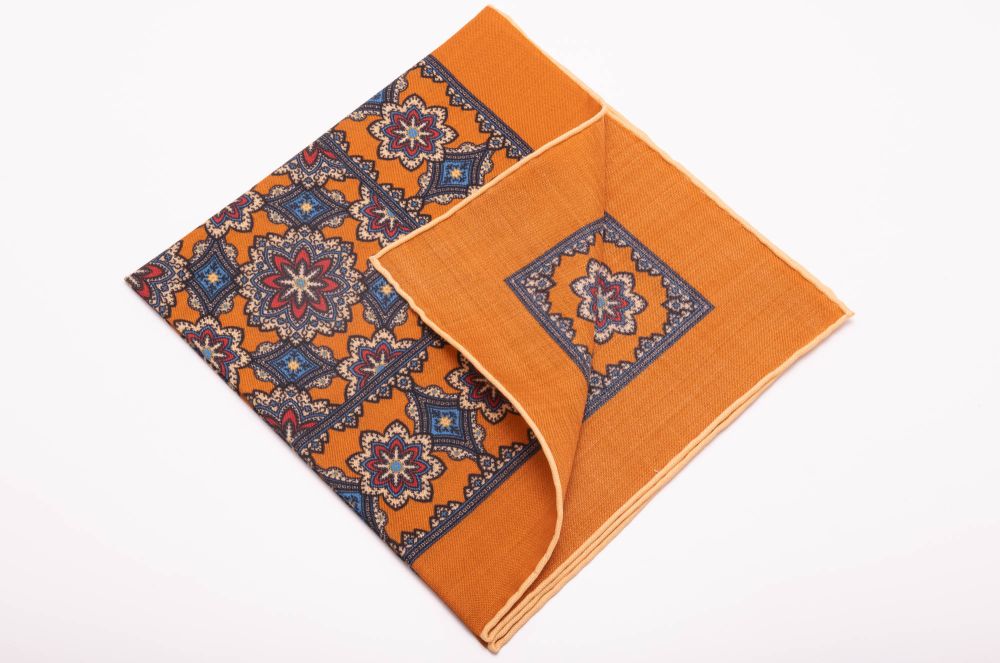 Light Teal Color Luxury Silk Pocket Fold Design For Wedding