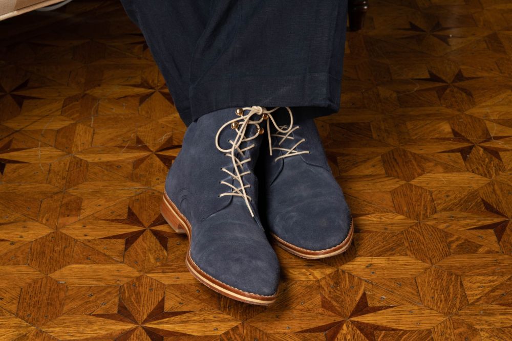  Beige Boot Laces Round Waxed Cotton - by Fort Belvedere