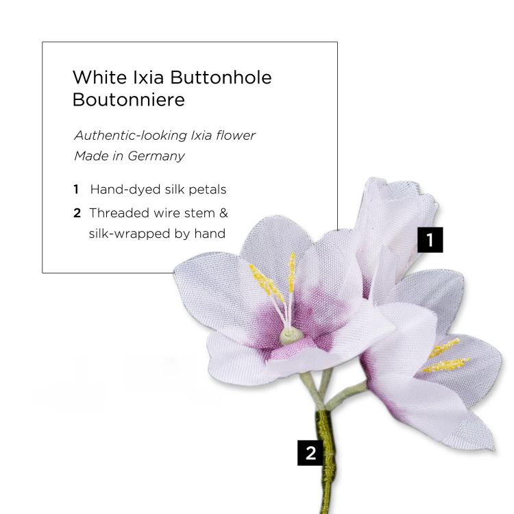 White Ixia Boutonniere Buttonhole Flower Fort Belvedere