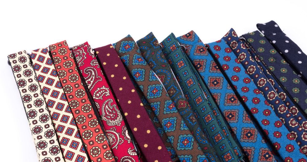 Selection of ties - Handmade by Fort Belvedere