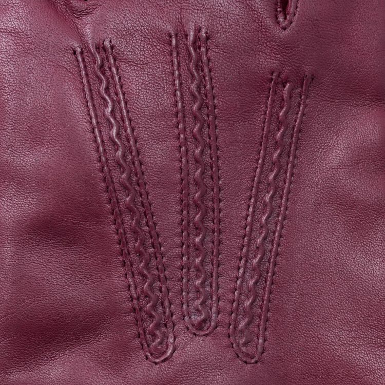 Close up of Burgundy Men's Dress Gloves