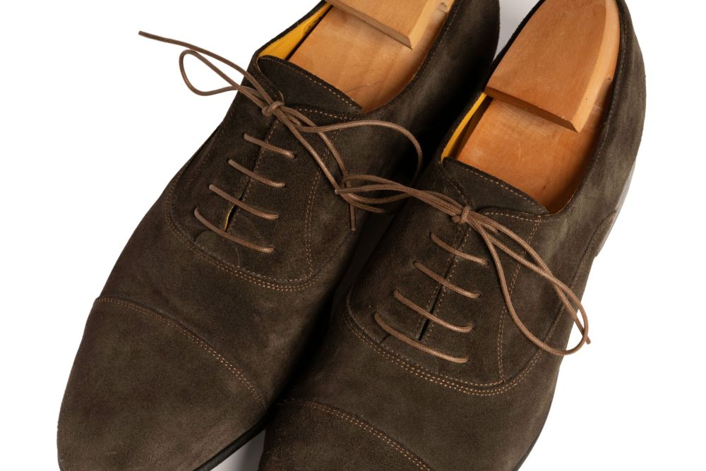 Coffee Brown Shoelaces Round - Waxed Cotton Dress Shoe Laces Luxury by Fort Belvedere
