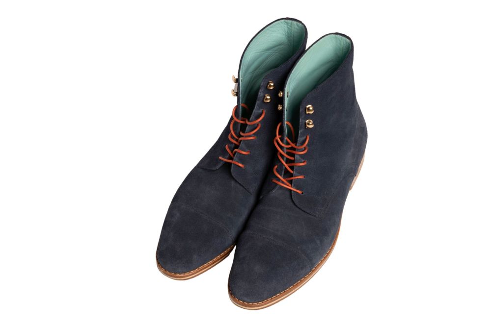 Copper Orange Boot Laces Round Waxed Cotton - by Fort Belvedere