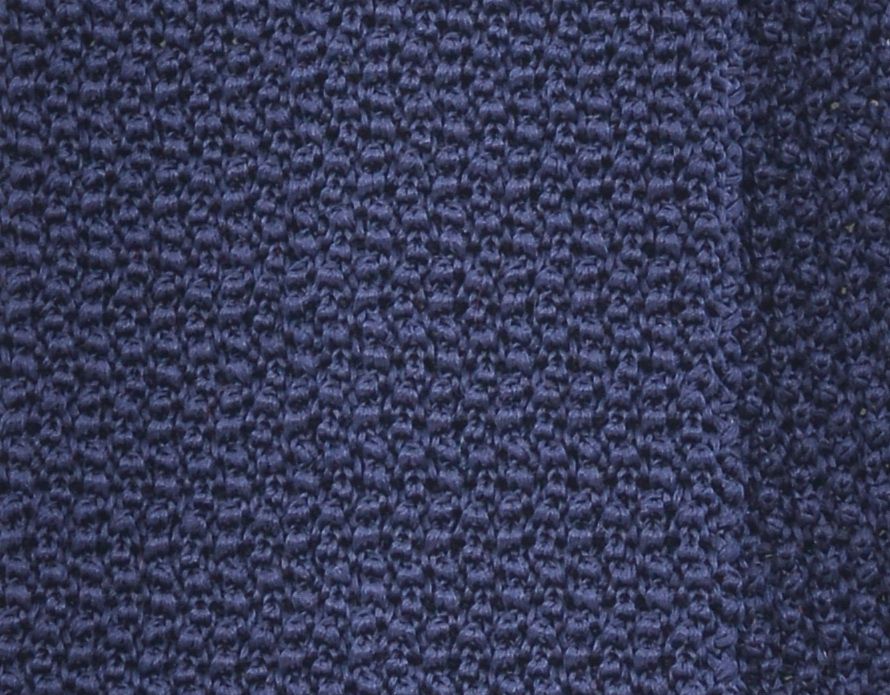 Fabric details of Solid Navy Blue Cri de La Soie Silk Fort Belvedere