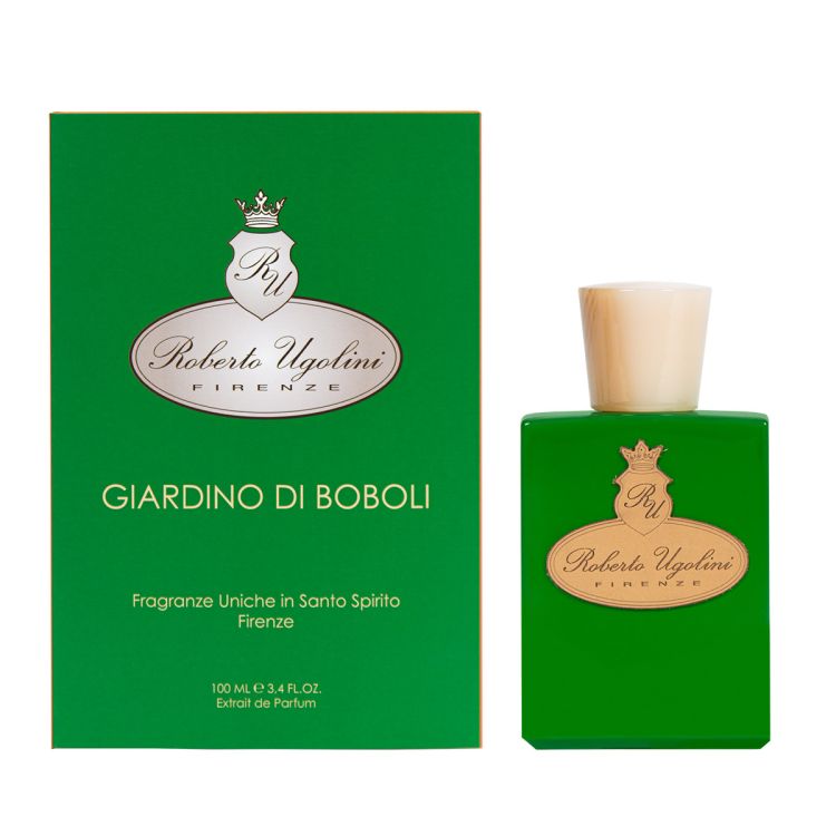 Roberto Ugolini - Giardino di Boboli Flacon 100 ml Extrait de Parfum in Green Bottle and Packaging