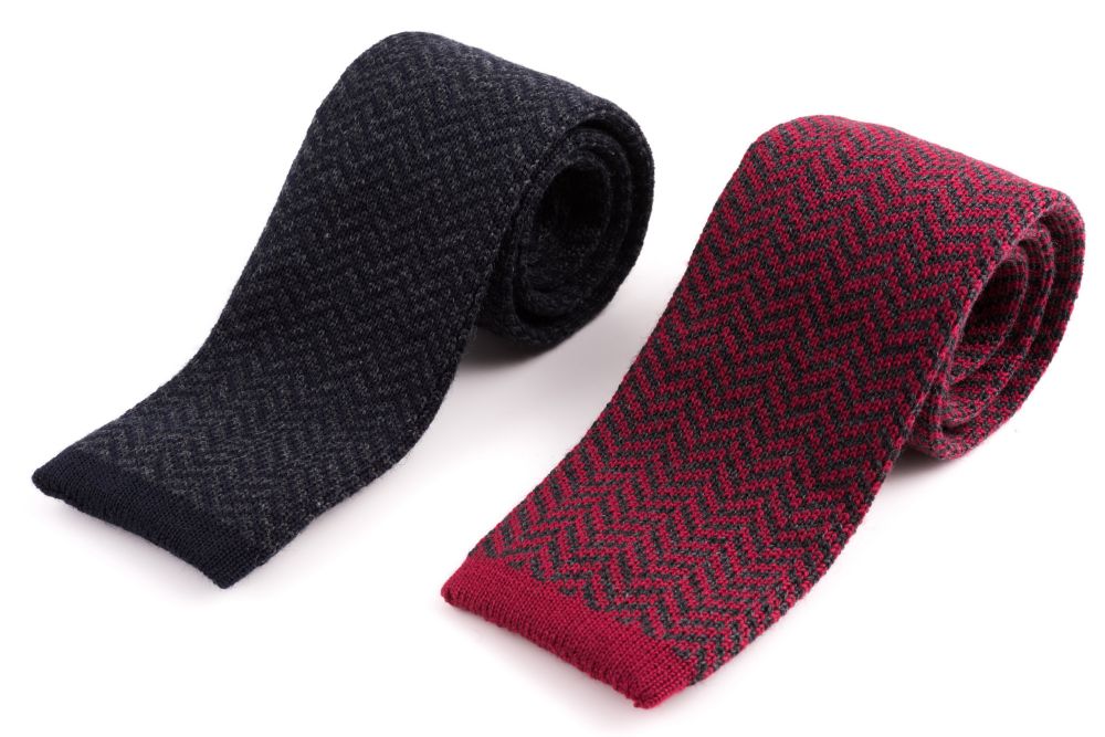 Knit ties by Fort Belvedere