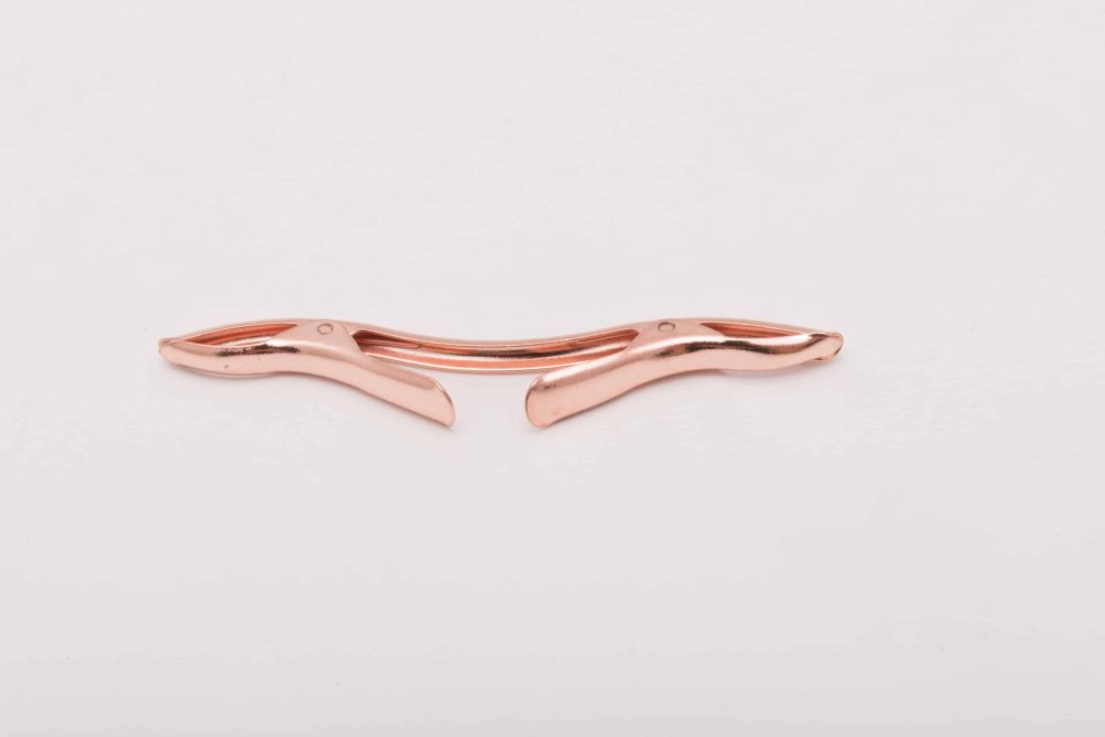 Backview Large Brass Collar Clip in Rose Gold by Fort Belvedere
