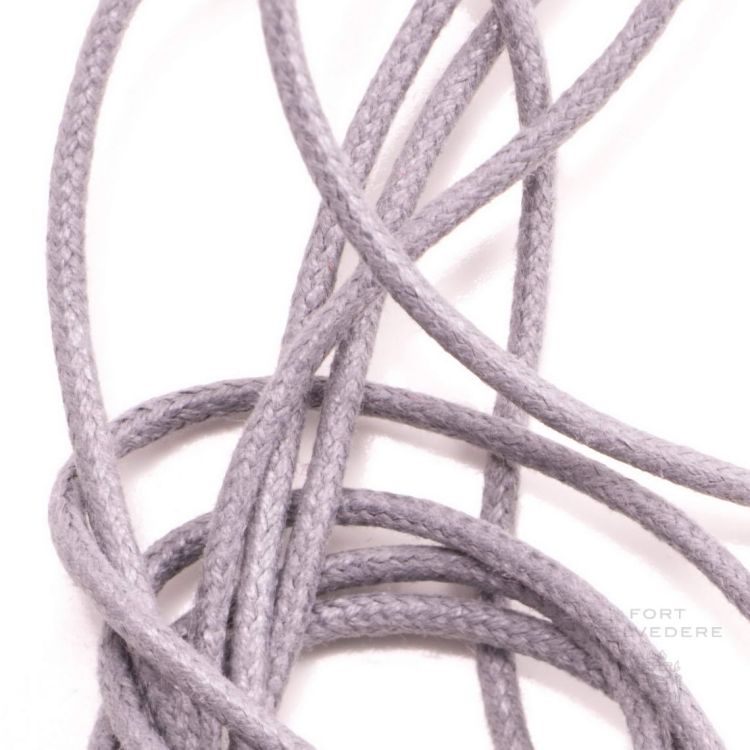 Light Grey Shoelaces Detail made of Waxed-Cotton for Luxury Dress Shoes by Fort Belvedere