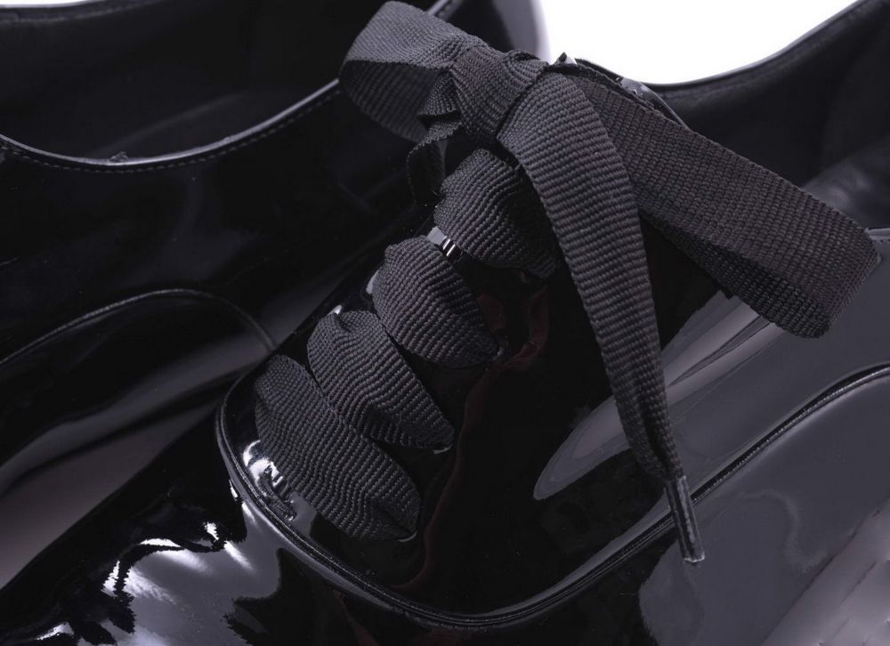 Evening Shoelaces in Black Grosgrain Faille for your Black Bow Tie Tux by Fort Belvedere