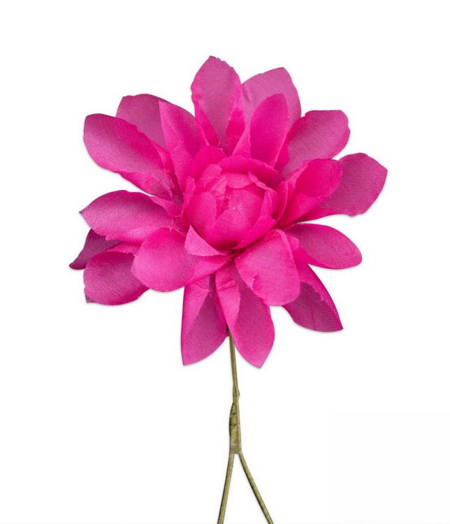 Magenta Pink Dahlia Silk Boutonniere Buttonhole Lapel Flower - Fort Belvedere