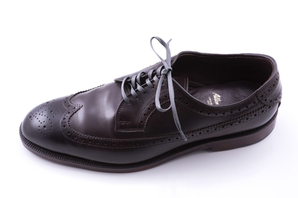 80 cm Mid Grey Shoelaces Flat Waxed Cotton - Luxury Dress Shoe Laces by Fort Belvedere