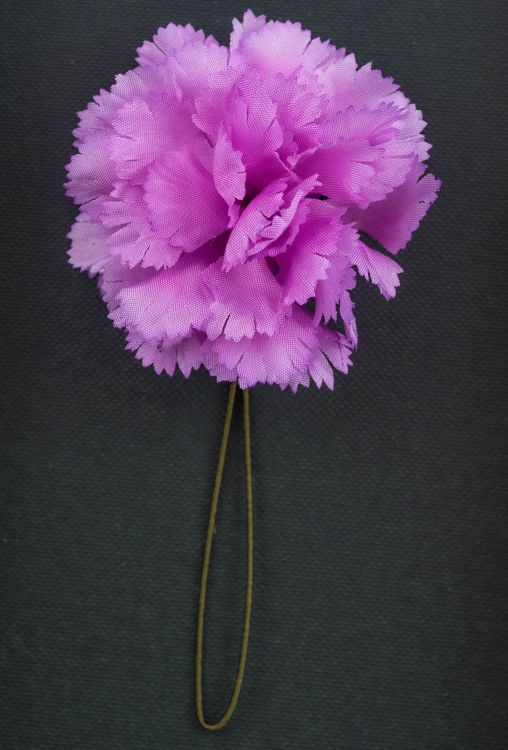 Pink Carnation Boutonniere Life Size Lapel Flower - Fort Belvedere- Full