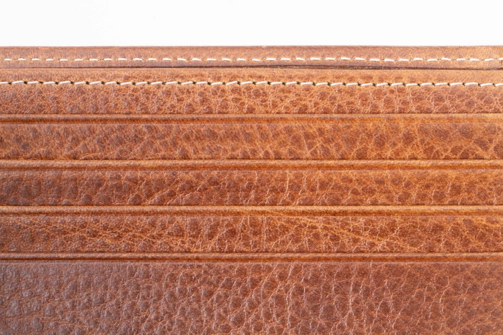 8 Card Classic Bifold Wallet in Saddle Brown Full-Grain Dumont Leather