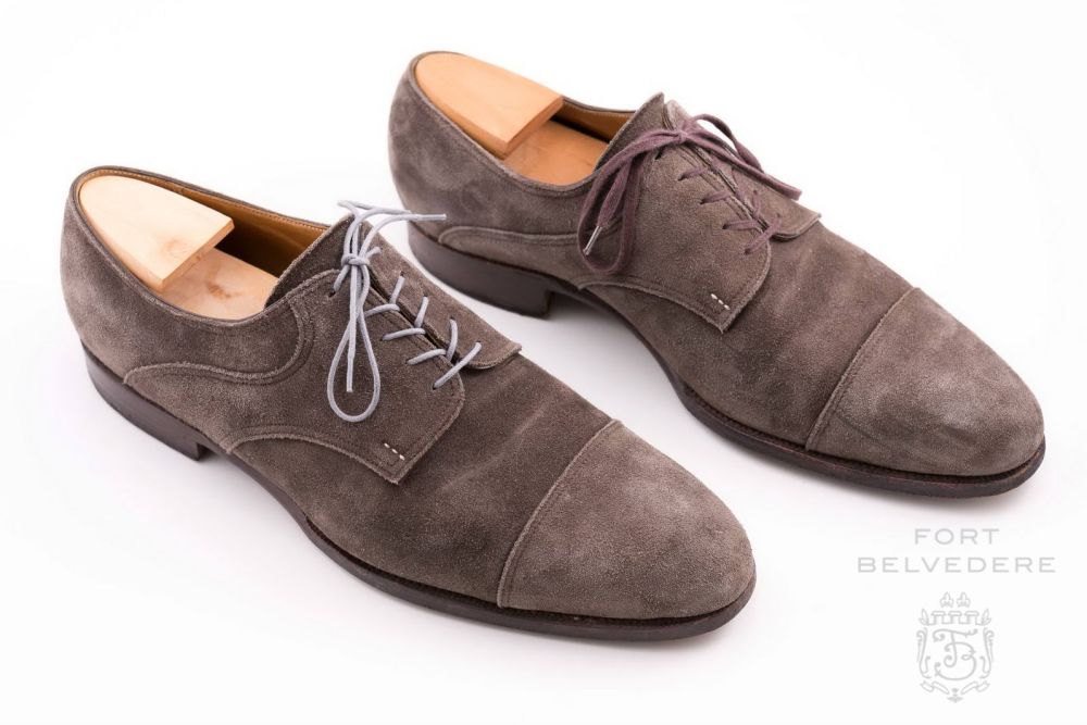 Light Grey Shoelaces by Fort Belvedere Before & After