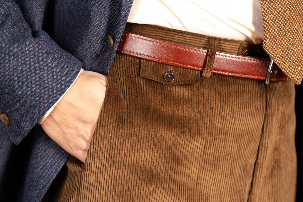 Tan Brown Flat Front Chinos | Peter Christian-atpcosmetics.com.vn