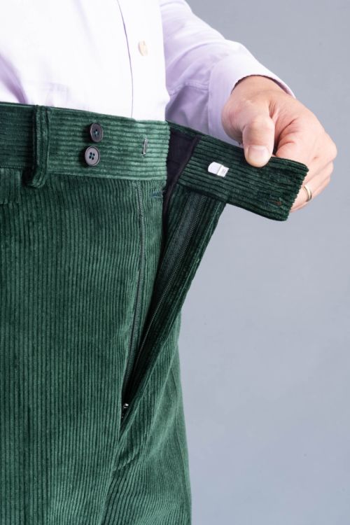 POLO RALPH LAUREN HIGH-RISE STRAIGHT FIT CORDUROY PANT | Dark green Women's  Casual Pants | YOOX