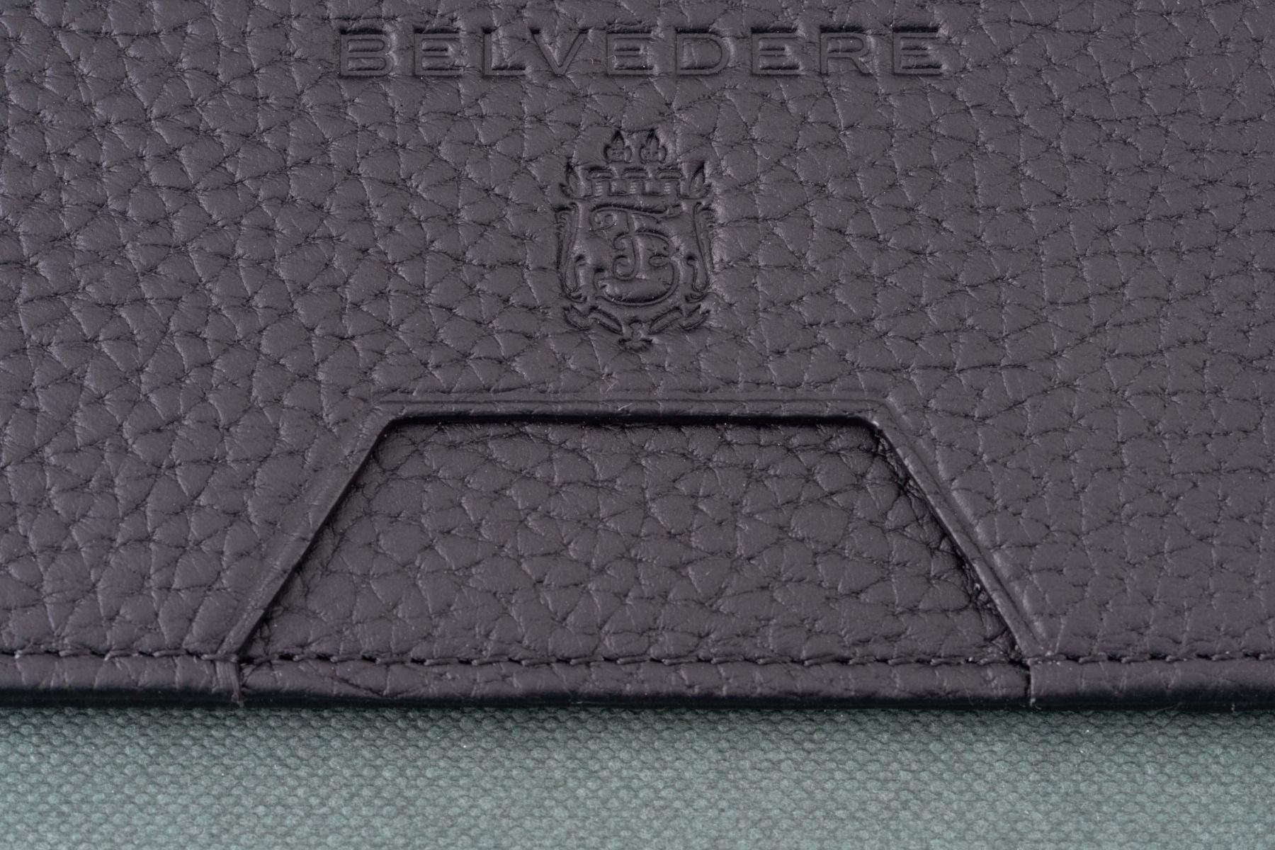 BLACK GRAINED NEO CAPSULE 4-CARD VERTICAL WALLET – Luxury leather