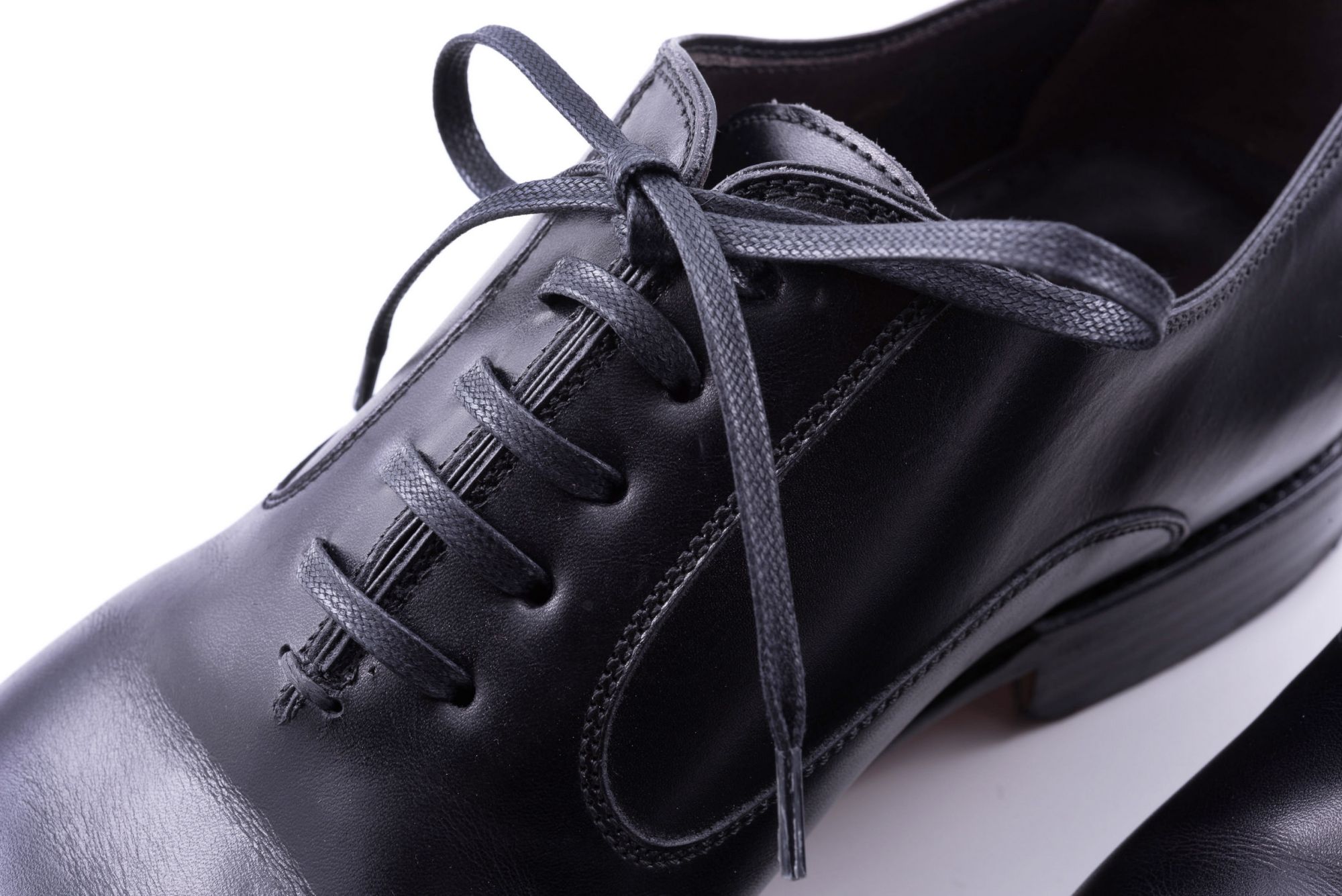 Black 36 inch Shoelaces Flat Dress Shoes 
