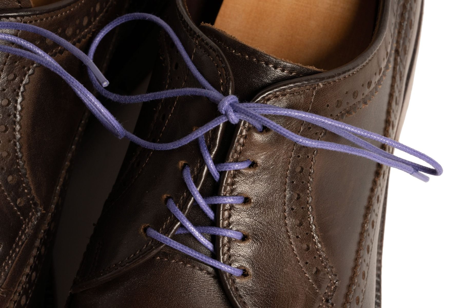 Black Shoelaces Round - Waxed Cotton Dress Shoe Laces Luxury by Fort Belvedere