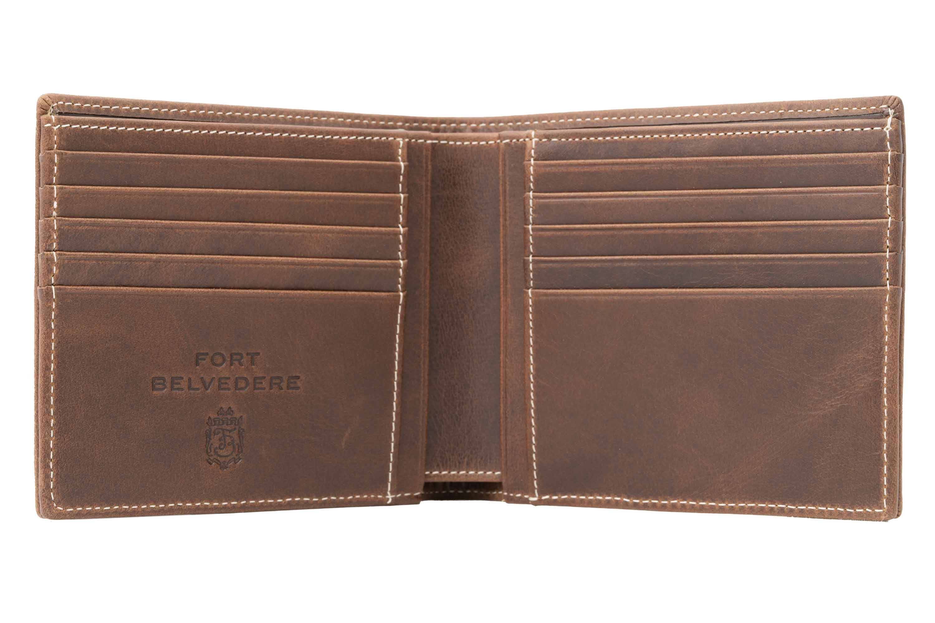 Antique Mahogany Montecristo Leather 10 card slots