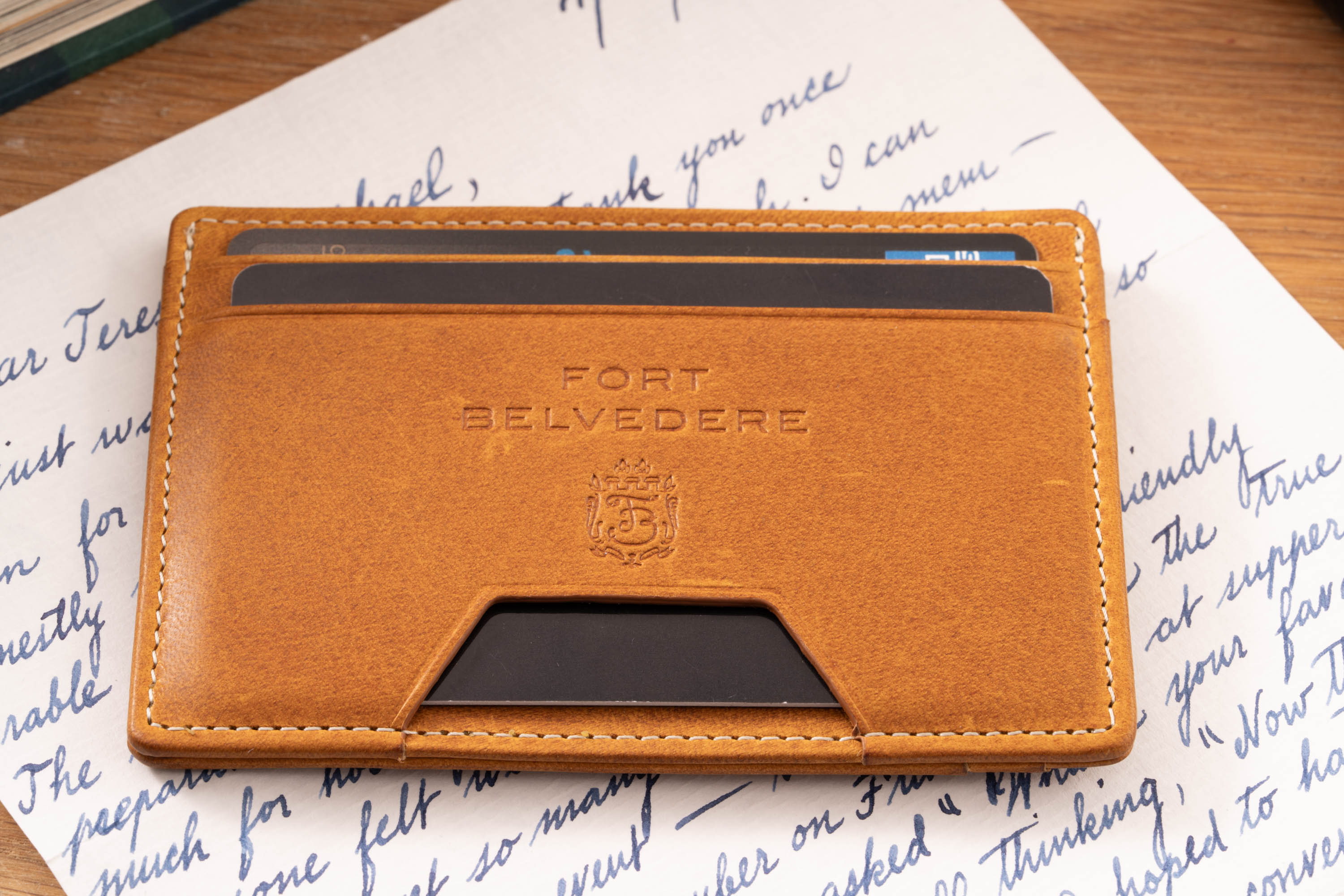 Slim Wallet - 4CC - Americana Vintage Gold Full-Grain Leather was extensively tested to ensure a high-quality product. 