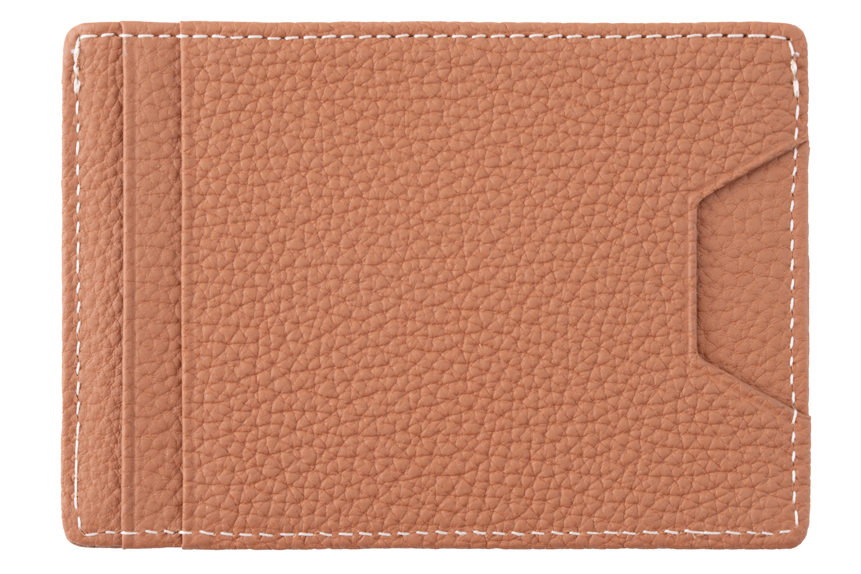 Slim Wallet - 4CC - Golden Brown Togo Shrunken Calf Leather back view