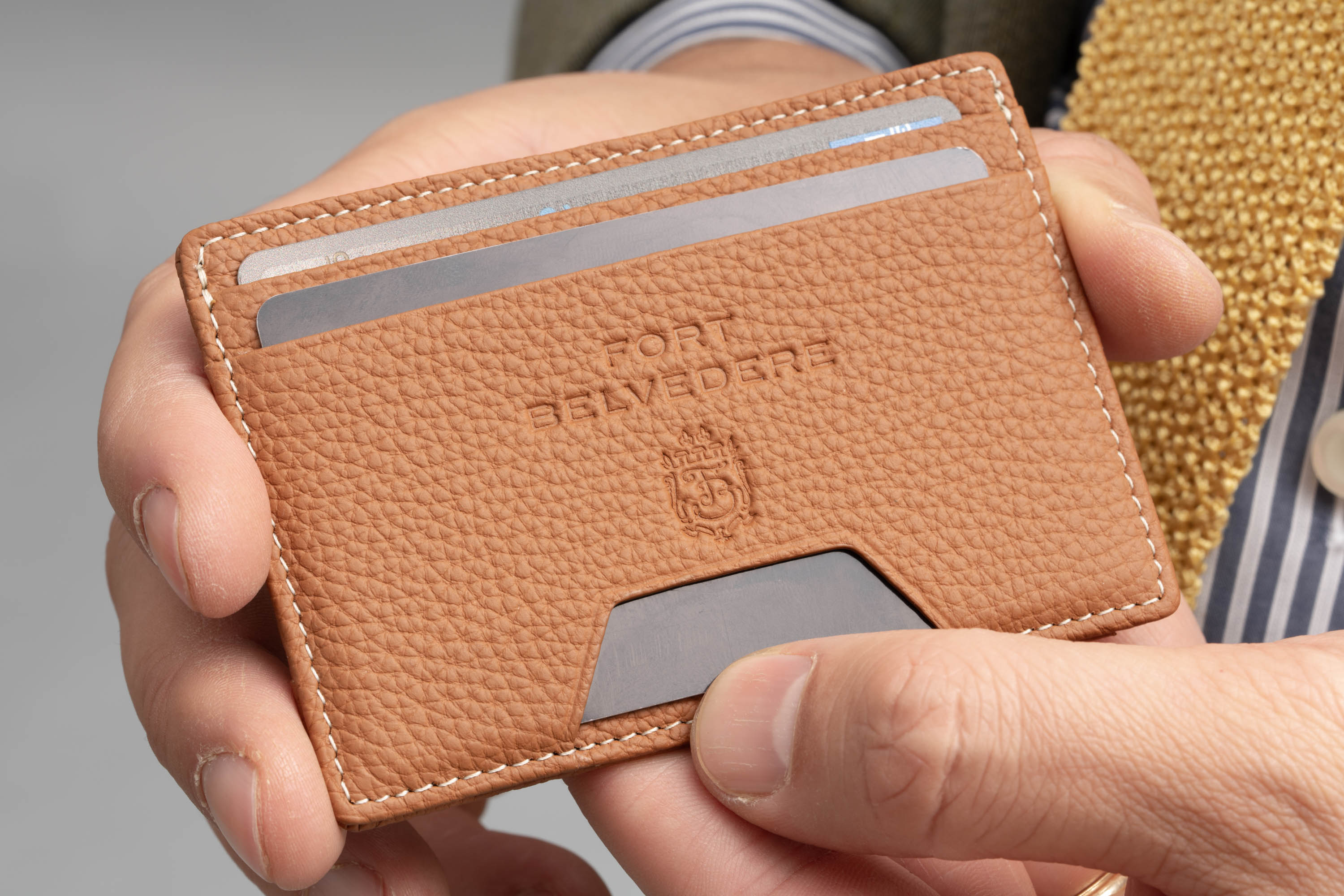 The Golden Brown Togo Full-Grain Leather 4CC Wallet is extensively tested.