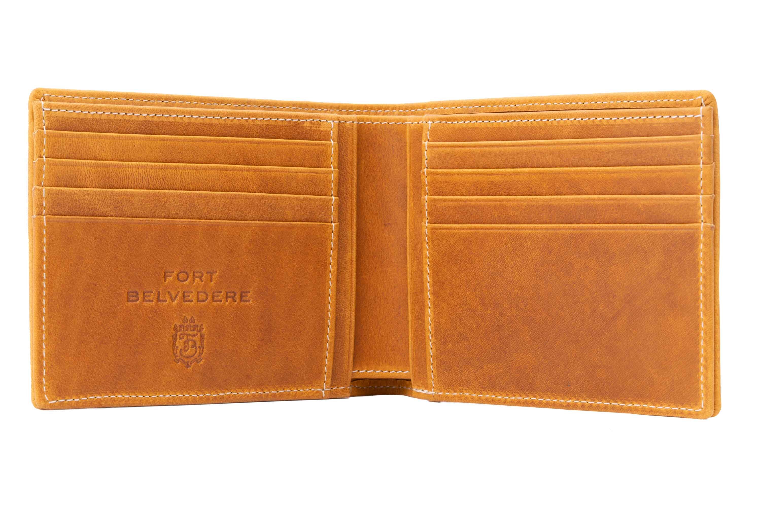 Vintage Gold Tan in Full-Grain Americana Leather 8 card slots
